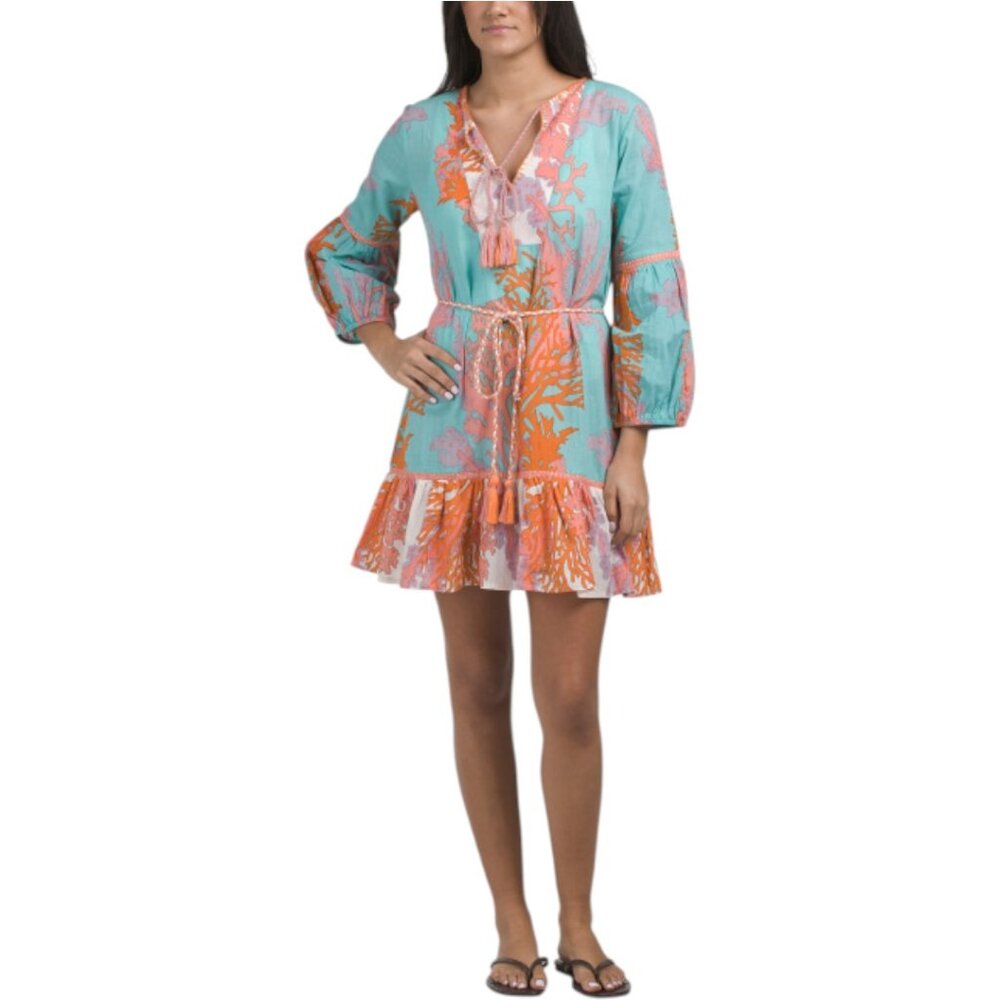 DEBBIE KATZ Willa Long Sleeve Cover-up Tunic